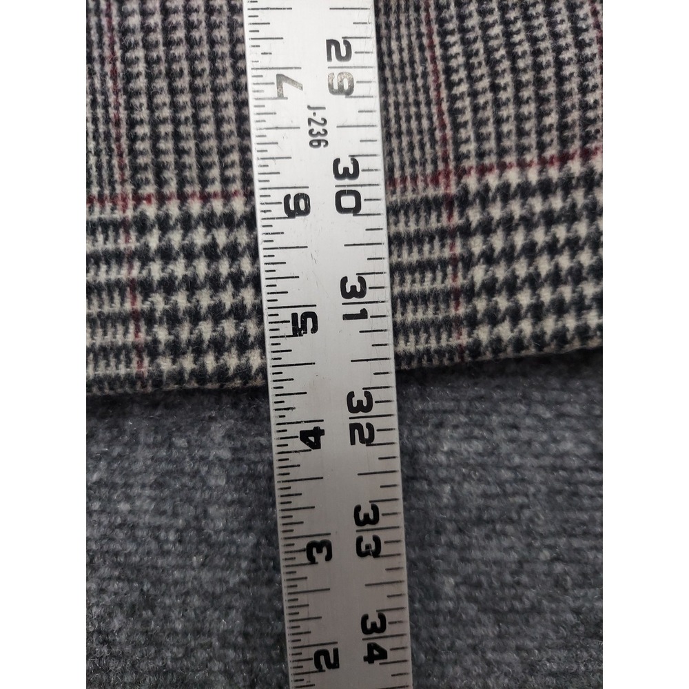 DiBenedetto Camel Hair Blazer Mens 40 Regular Gray Glen Plaid Sportcoat - Picture 7 of 16